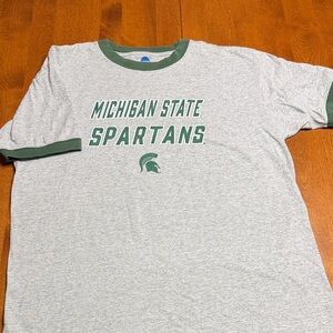 NCAA Michigan State Spartans Gray Vintage Shirt